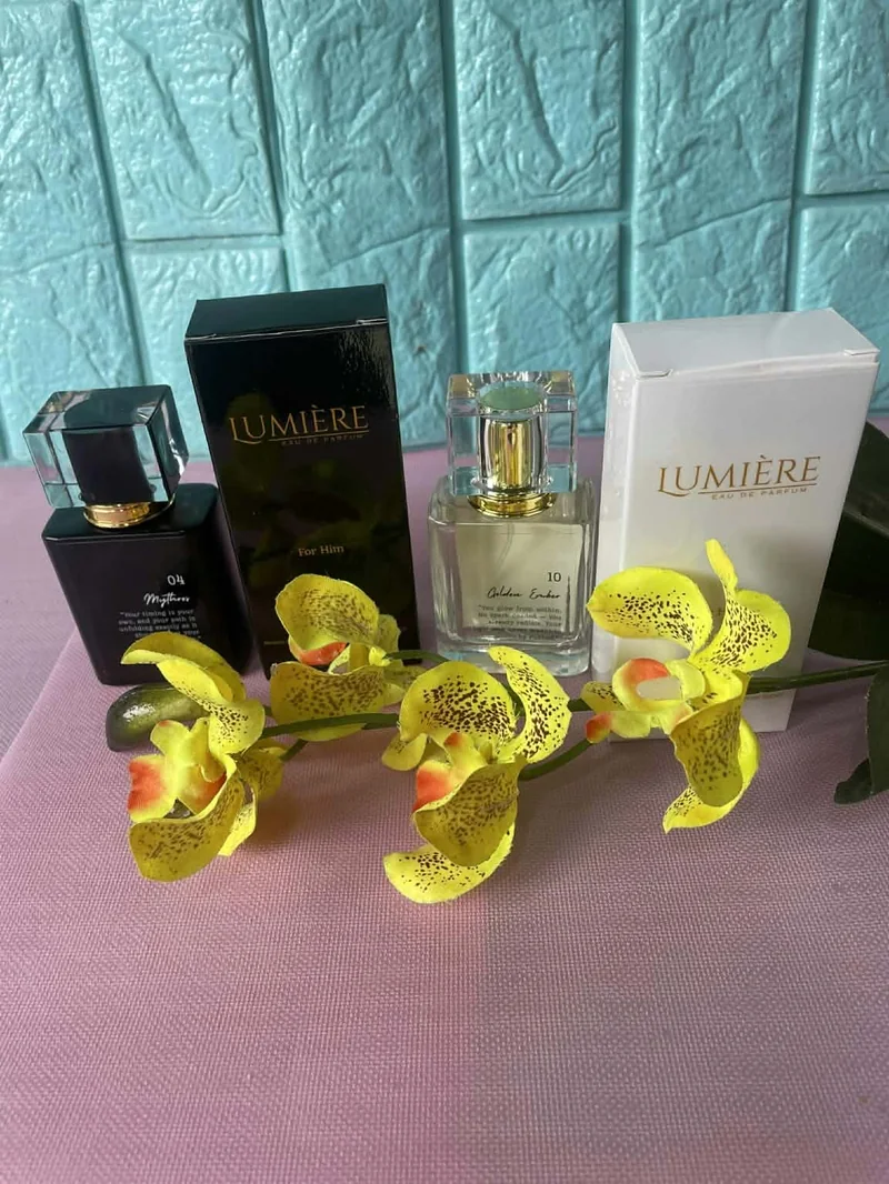 Lumière Eau de Parfum product range with packaging